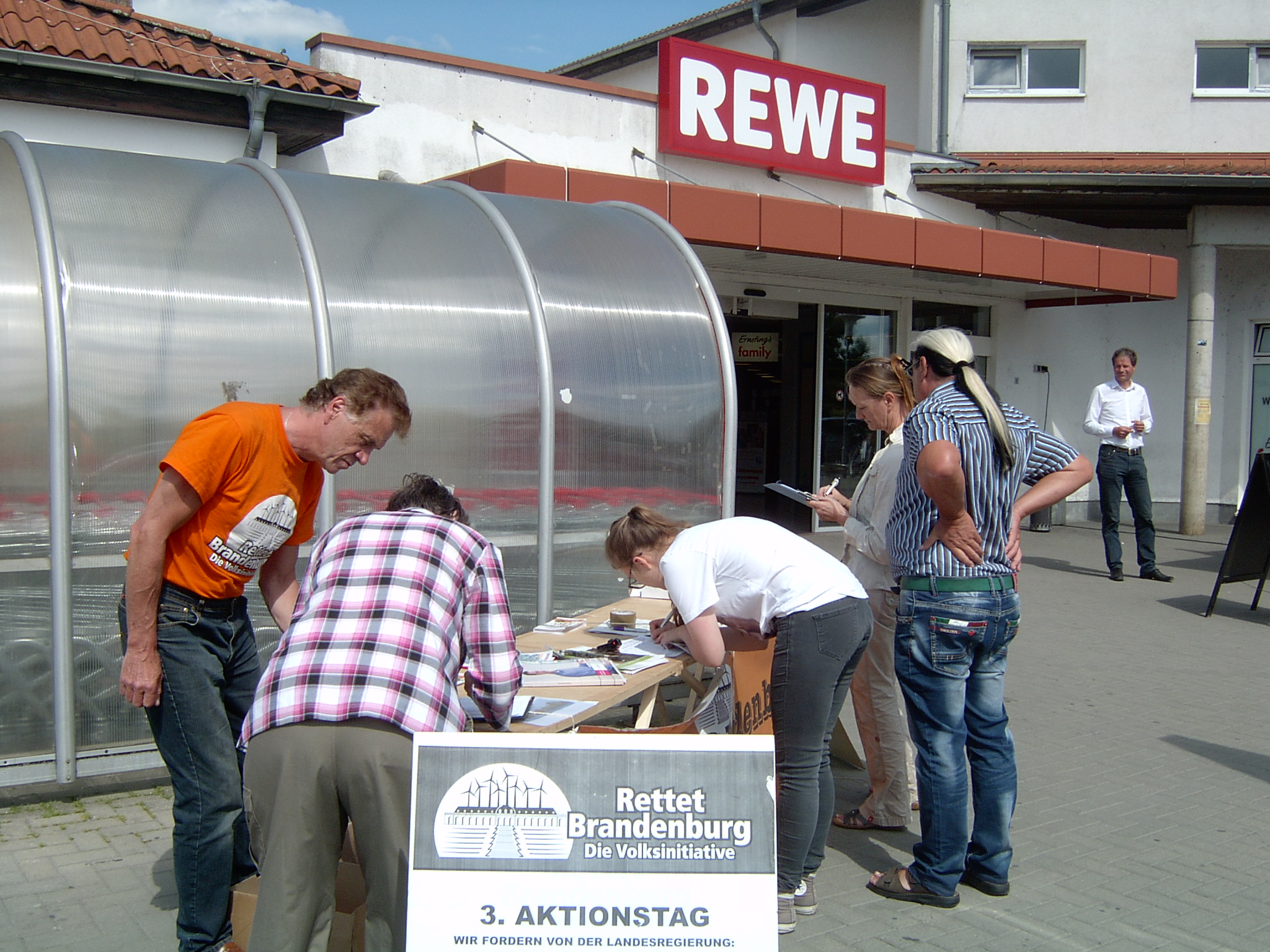 Infostand in Angermünde