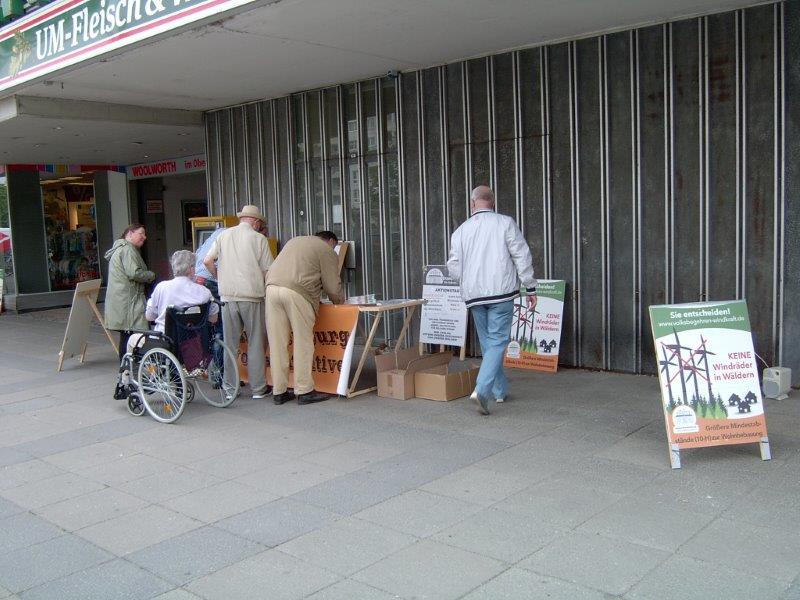 Infostand in Schwedt